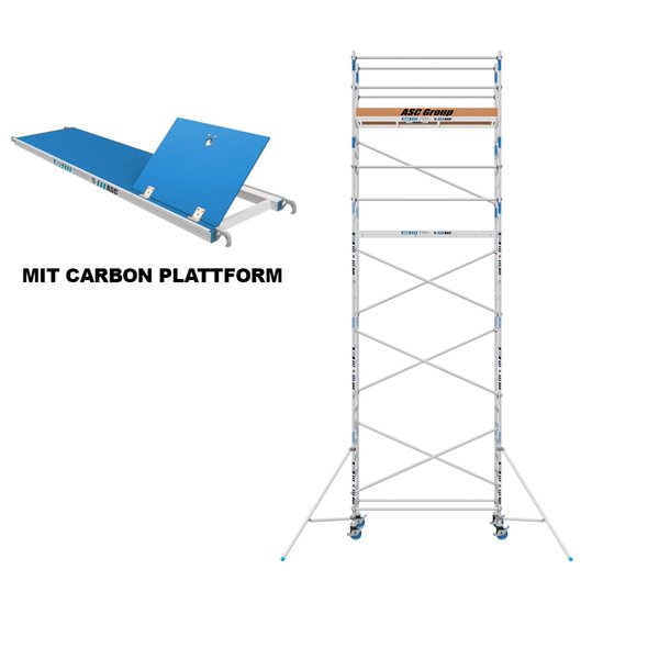ASC Group ASC Rollgerüst 75x250x7,3ph carbon
