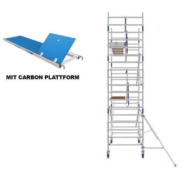 ASC Group AGS Rollgerüst 135x305x4,3ph carbon - einseitig