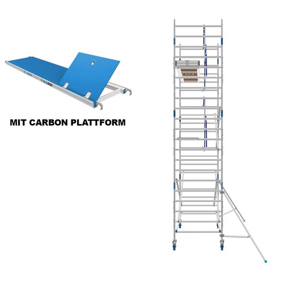 ASC Group AGS Rollgerüst 135x250x5,3ph carbon - einseitig