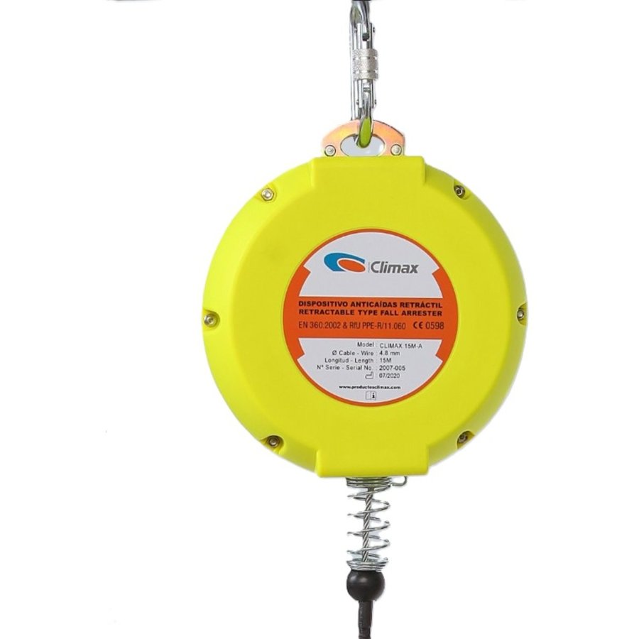 ASC Group Höhensicherungsgerät - Auffanggerät Set mit Seillänge 10 m