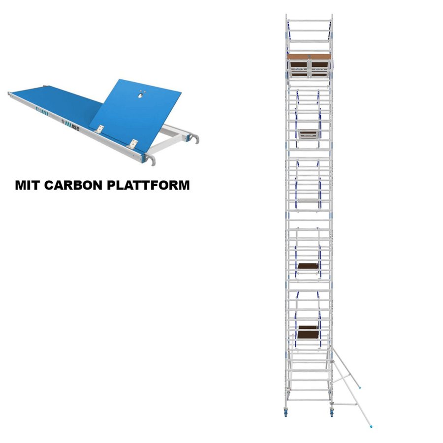 ASC Group AGS Rollgerüst 135x250x11,3ph carbon - zweiseitig