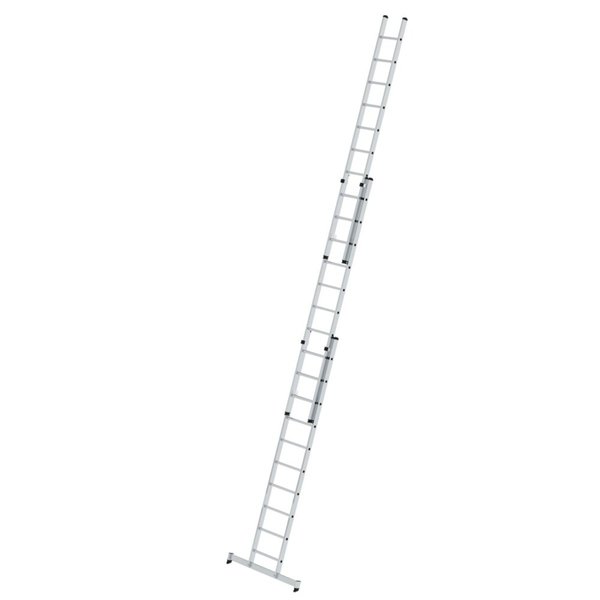 Günzburger Steigtechnik Sprossen-Schiebeleiter 3-teilig mit nivello®-Traverse 3x10 Sprossen