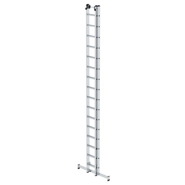 Günzburger Steigtechnik Sprossen-Schiebeleiter 2-teilig mit nivello®-Traverse 2x16 Sprossen