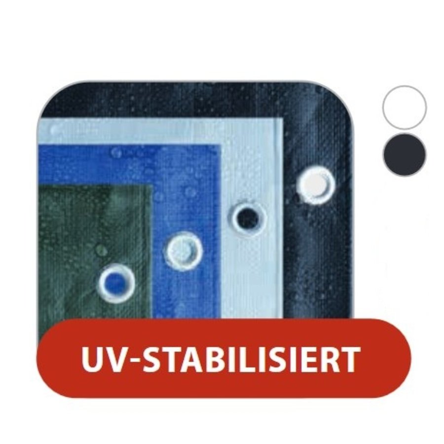 A-TEX PE-Bauzaunplane (ca. 140 g/m²) weiß