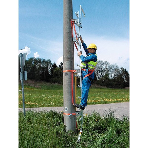 Günzburger Steigtechnik Einholm-Mastleiter mit Steigschutzschiene Leiterteil 1,96 m