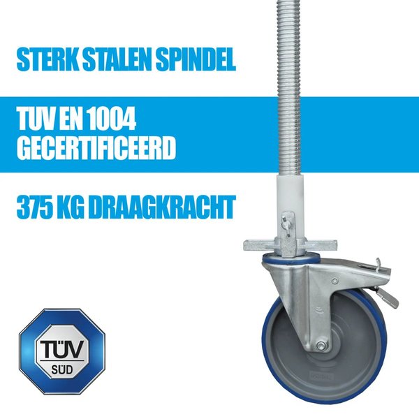 ASC Group ASC Gerüstrolle 200 mit Stahlspindel 1 Stück