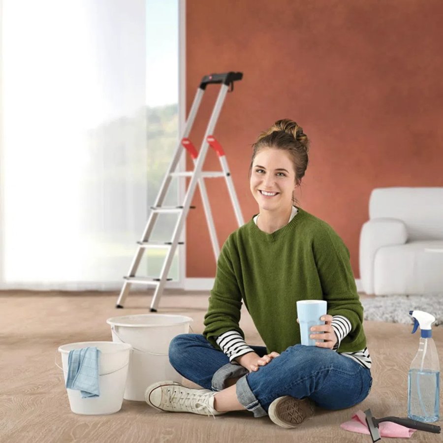 Hailo L100 TopLine 8-stufig 8 Stufen, Stufenstehleiter