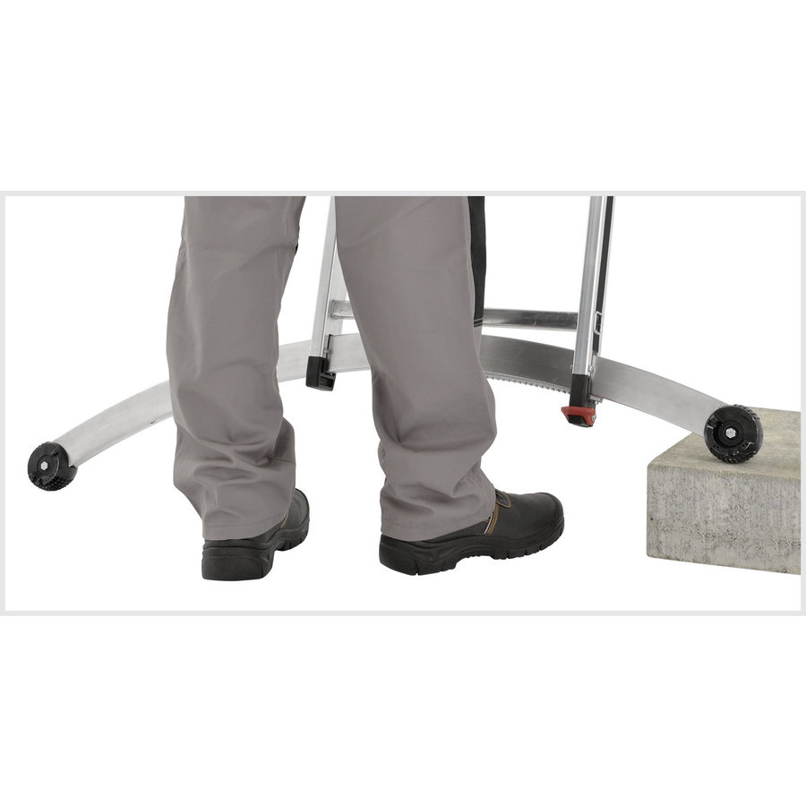 Hymer ALU-PRO Mehrzweckleiter, dreiteilig mit Smart-Base® 3x10