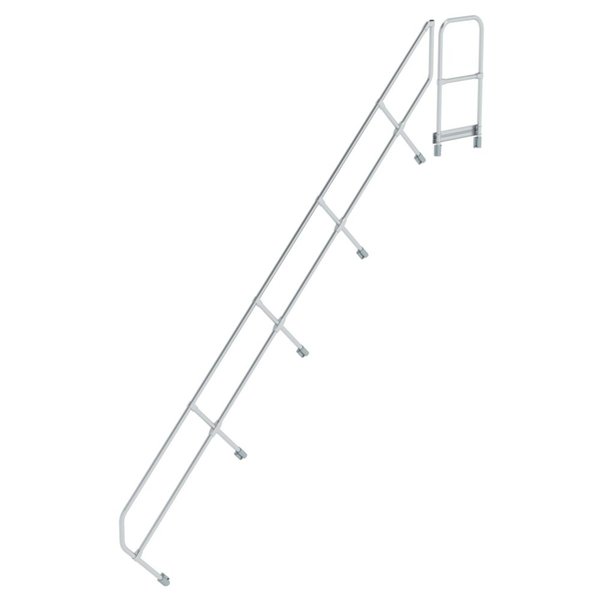 Günzburger Steigtechnik Zweiter Handlauf für Treppe mit Plattform 45° 16 Stufen