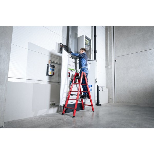 Günzburger Steigtechnik Sprossen-Stehleiter GFK 2x5 Sprossen