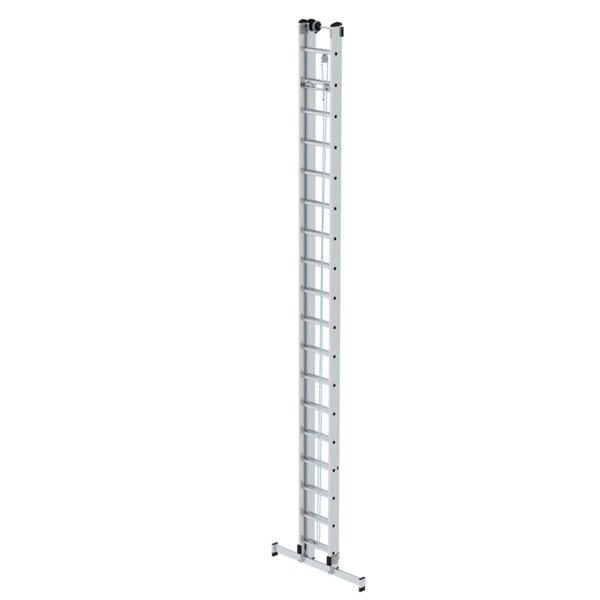 Günzburger Steigtechnik Sprossen-Seilzugleiter 2-teilig mit nivello®-Traverse 2x18 Sprossen