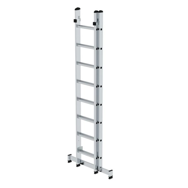 Günzburger Steigtechnik Sprossen-Mehrzweckleiter 2-teilig mit nivello®-Traverse 2x8 Sprossen