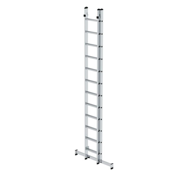 Günzburger Steigtechnik Sprossen-Mehrzweckleiter 2-teilig mit nivello®-Traverse 2x12 Sprossen