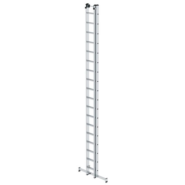 Günzburger Steigtechnik Sprossen-Schiebeleiter 2-teilig mit nivello®-Traverse 2x18 Sprossen