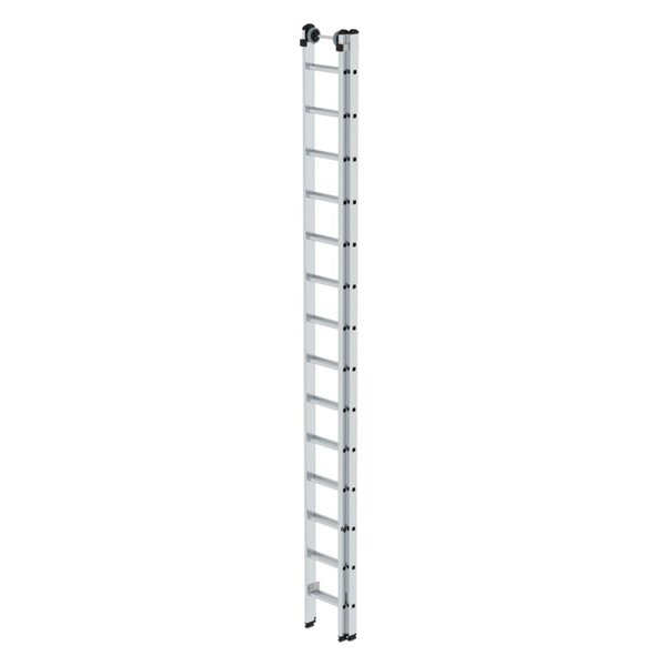 Günzburger Steigtechnik Sprossen-Schiebeleiter 2-teilig ohne Traverse 2x14 Sprossen