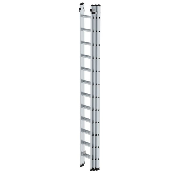 Günzburger Steigtechnik Sprossen-Schiebeleiter 3-teilig ohne Traverse 3x12 Sprossen