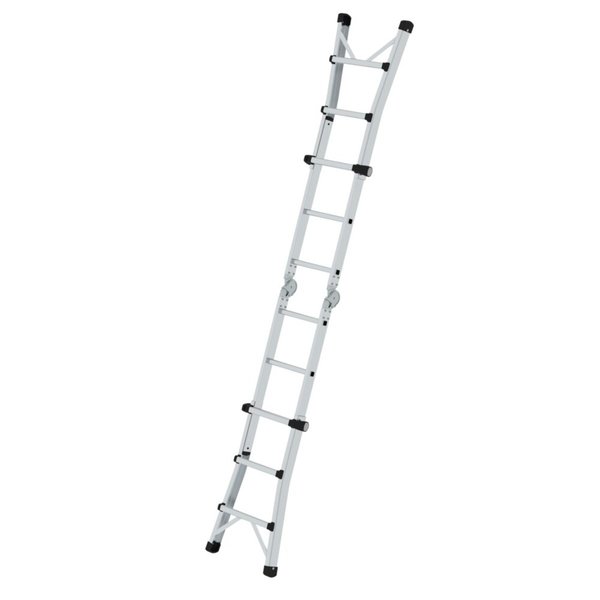 Günzburger Steigtechnik Teleskopleiter 4-teilig ohne Traverse 4x3 Sprossen