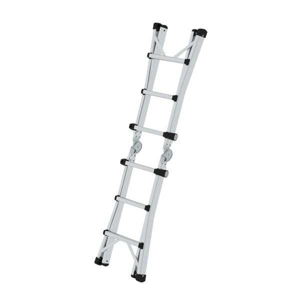 Günzburger Steigtechnik Teleskopleiter 4-teilig ohne Traverse 4x3 Sprossen