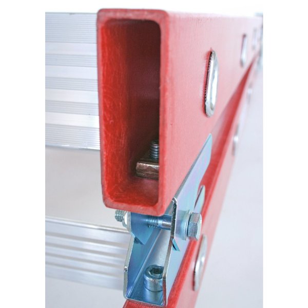 Günzburger Steigtechnik Stufen-Stehleiter beidseitig begehbar GFK / Alu 2x8 Stufen