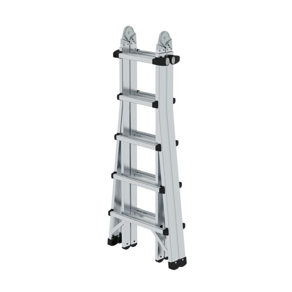 Günzburger Steigtechnik Teleskopleiter 4-teilig ohne Traverse 4x5 Sprossen