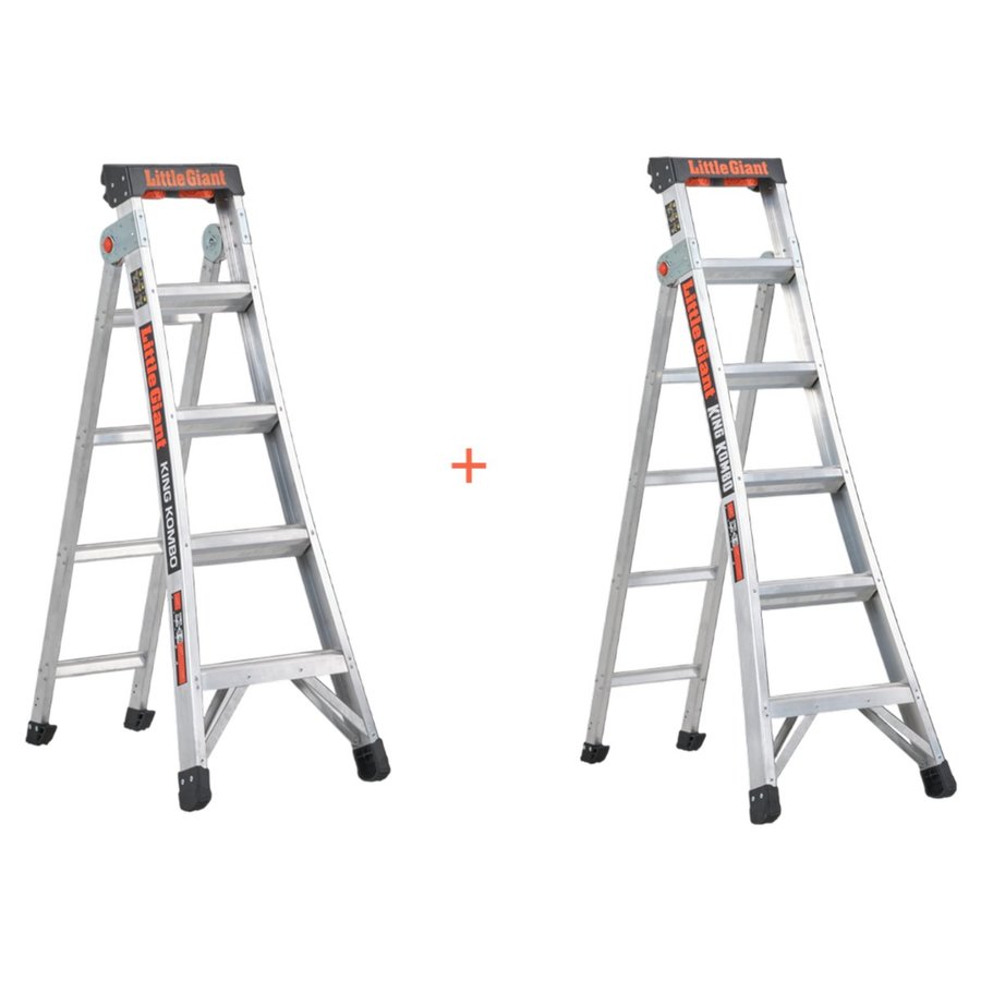 Altrex King Kombo - 3 in 1 Stufenstehleiter 5 + 3 Stufen und 6 + 3 Stufen