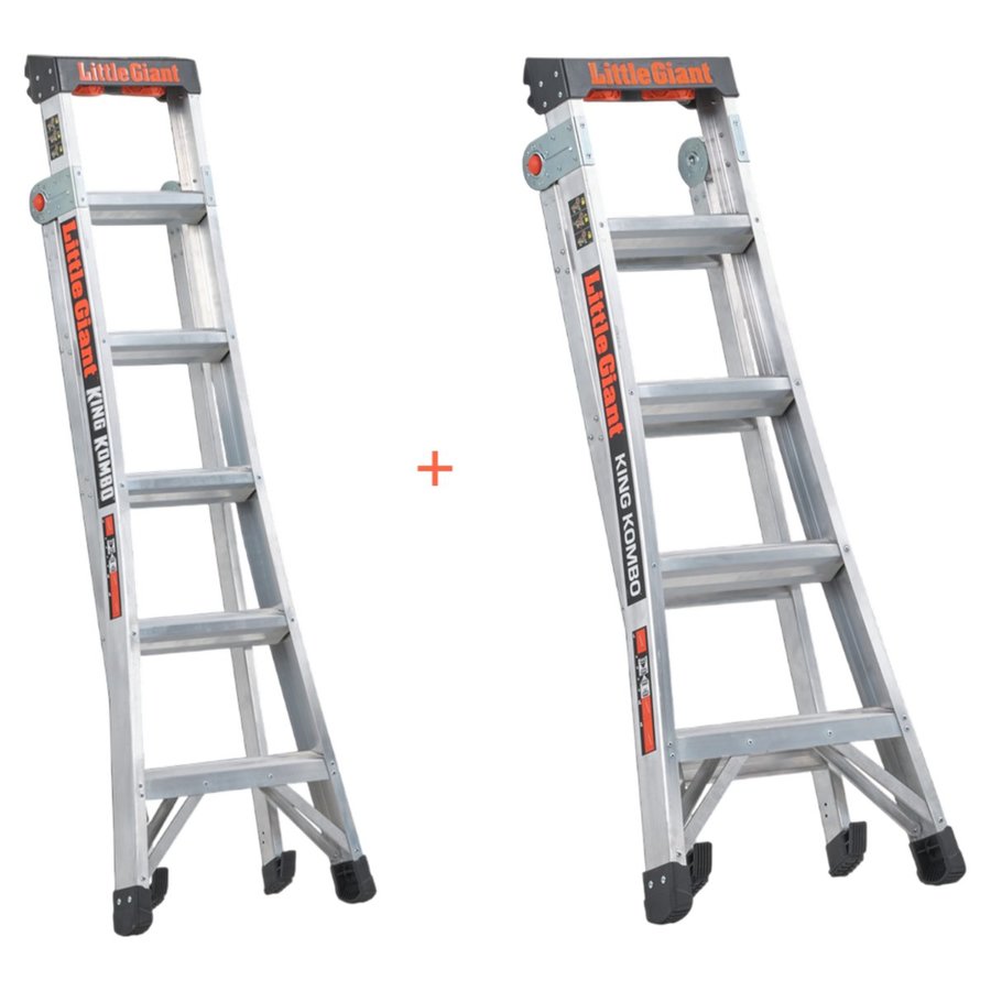 Altrex King Kombo - 3 in 1 Stufenstehleiter 5 + 3 Stufen und 6 + 3 Stufen