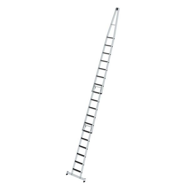 Günzburger Steigtechnik Stufen-Glasreinigerleiter-Satz mit nivello®-Traverse und clip-step R13 3-teilig