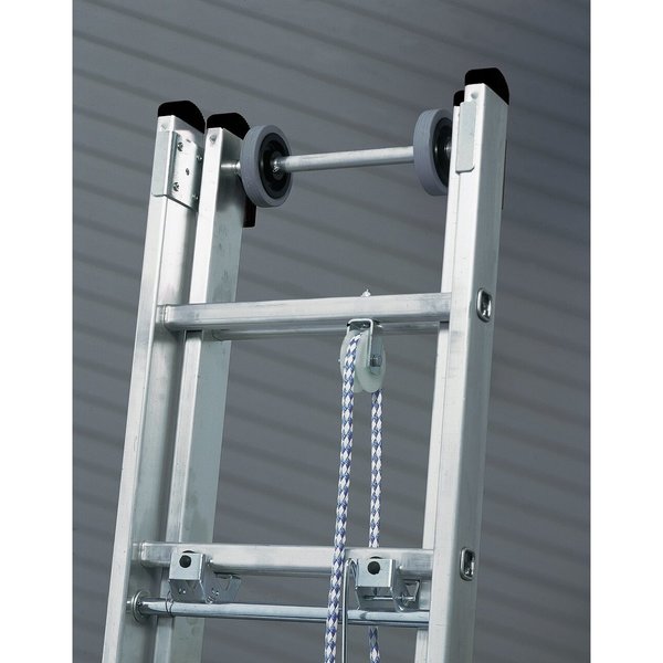 Günzburger Steigtechnik Sprossen-Seilzugleiter mit Standard-Traverse 2x17 Sprossen