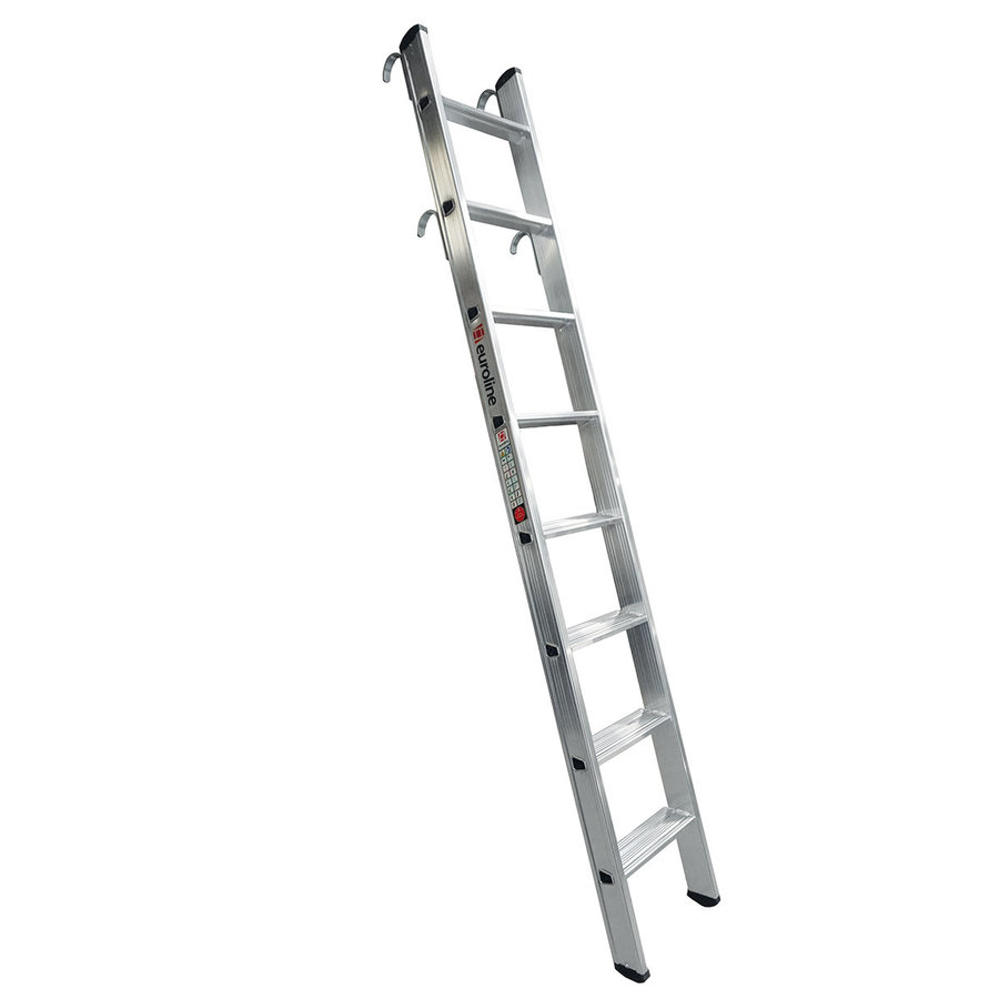 Euroline Aluminium-Regalleiter, einhängbar 1x8