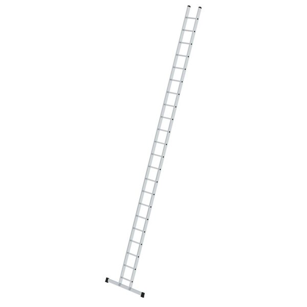 Günzburger Steigtechnik Sprossen-Anlegeleiter 350 mm breit mit Standard-Traverse 22 Sprossen