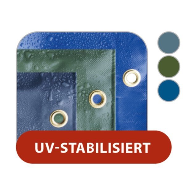 A-TEX PVC-Abdeckplane / Gewebeplane (ca. 650 g/m²) Grün 3,5 x 8 m