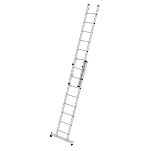 Günzburger Steigtechnik Sprossen-Mehrzweckleiter 2-teilig mit nivello®-Traverse 2x8 Sprossen