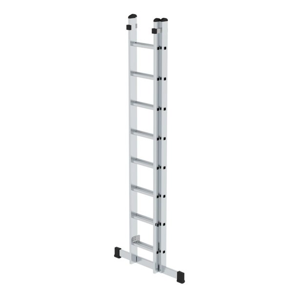 Günzburger Steigtechnik Sprossen-Schiebeleiter 2-teilig mit Standard-Traverse 2x8 Sprossen