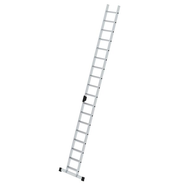 Günzburger Steigtechnik Stufen-Anlegeleiter mit Standard-Traverse 18 Stufen