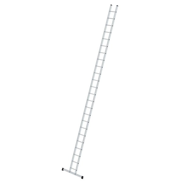Günzburger Steigtechnik Sprossen-Anlegeleiter 350 mm breit mit Standard-Traverse 24 Sprossen