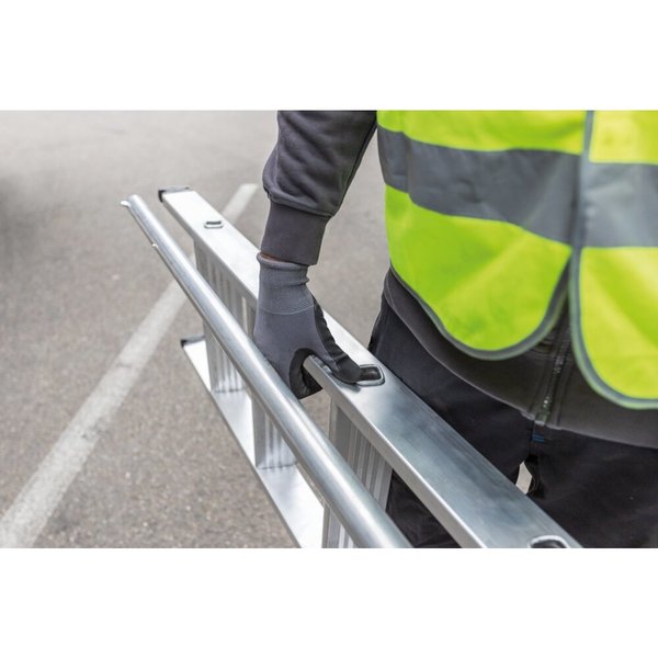 Günzburger Steigtechnik Stufen-Anlegeleiter LKW 5 Stufen, inkl. Magnet-Montagesatz inkl. Ausstiegsholm links