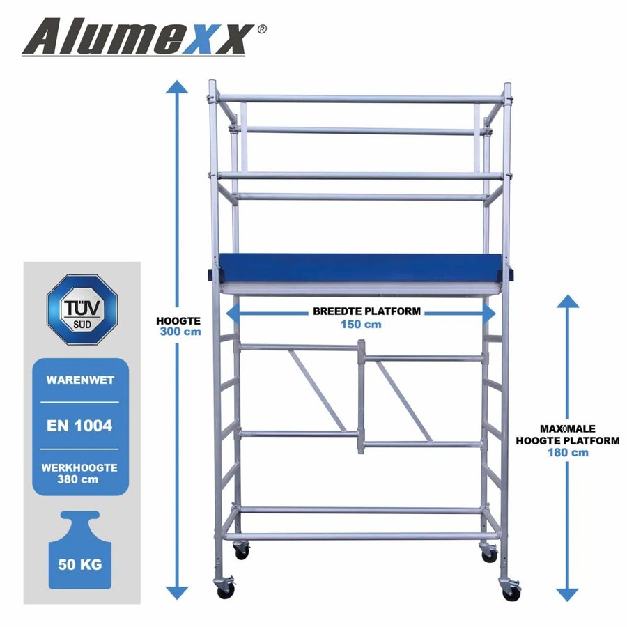 Alumexx ALX Eco-line Module A+B Arbeitshöhe bis 3,8 m