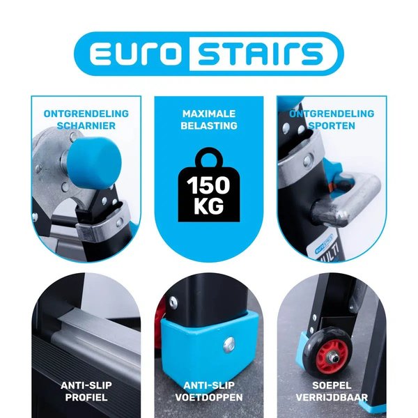 ASC Group Multifunktions-Teleskopleiter - Eurostairs  4x4