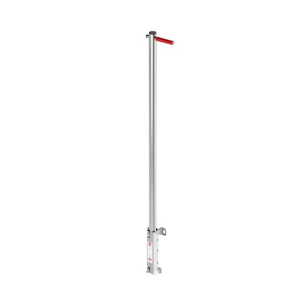 Hailo Professional Komplette Einstiegshilfe, Haltrohr mit quadratischer Führungshülse 50x50 mm Edelstahl 1.4571