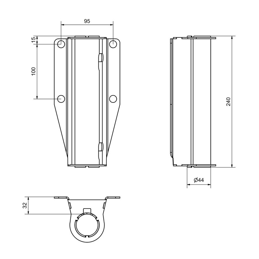 Hailo Professional Führungshülse rund Typ 200 Edelstahl 1.4301