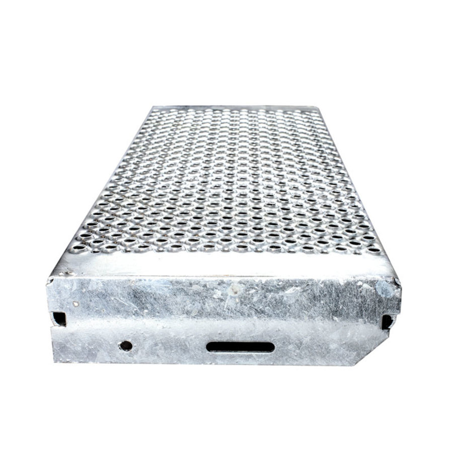 Euroline Überstieg 60 Grad, 800 mm Stufenbreite, 1 Treppen-/Podestgeländer, Stufenausführung Alu – gerieft 6 Stufen