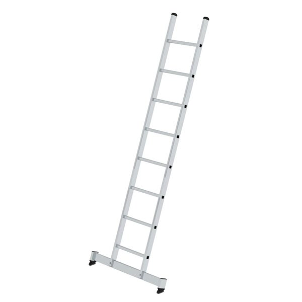Günzburger Steigtechnik Sprossen-Anlegeleiter mit nivello®-Traverse 8-Sprossen