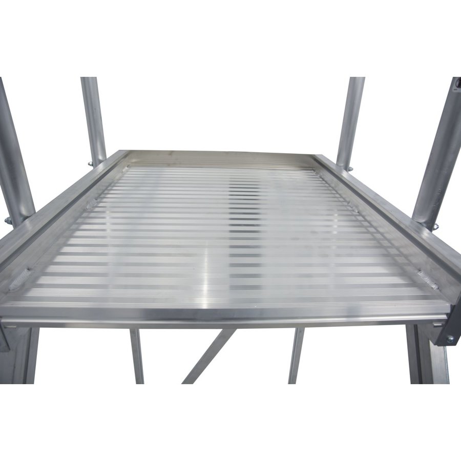 Krause STABILO PodestLeiter fahrbar, einseitig begehbar 7 Stufen