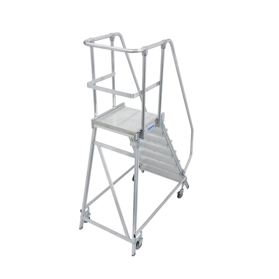 Krause STABILO PodestLeiter fahrbar, einseitig begehbar 7 Stufen