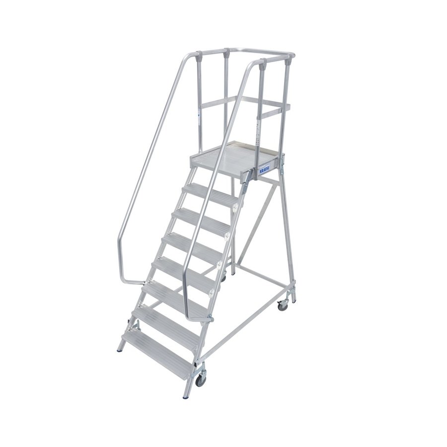 Krause STABILO PodestLeiter fahrbar, einseitig begehbar 8 Stufen