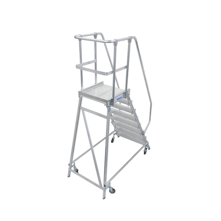Krause STABILO PodestLeiter fahrbar, einseitig begehbar 8 Stufen