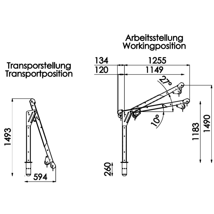 Hailo Professional Auslegearm Typ ASS-2