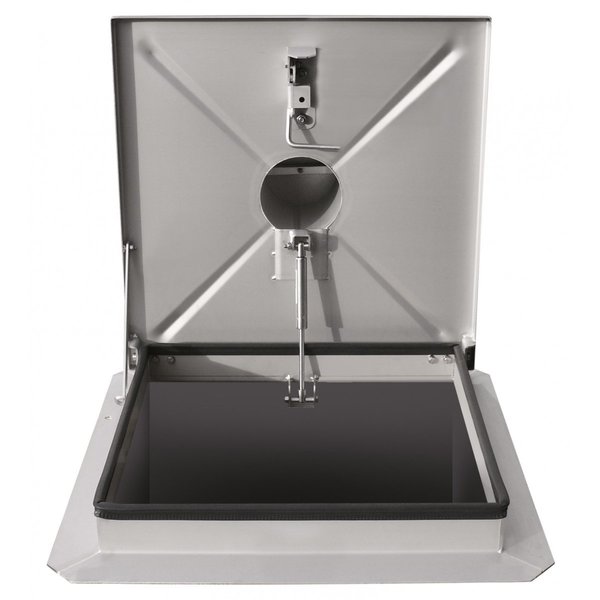 Hailo Professional HS1 Schachtabdeckung aus Edelstahl mit Entlüftung 800x800 mm