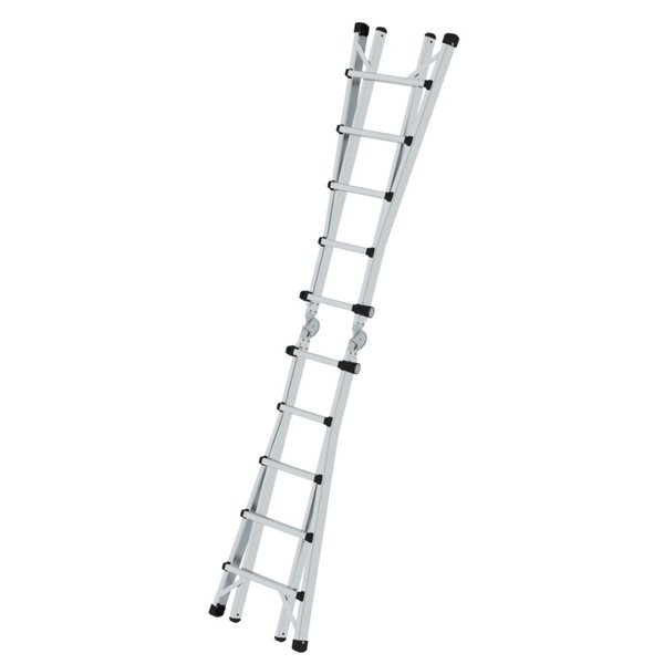 Günzburger Steigtechnik Teleskopleiter 4-teilig ohne Traverse 4x5 Sprossen