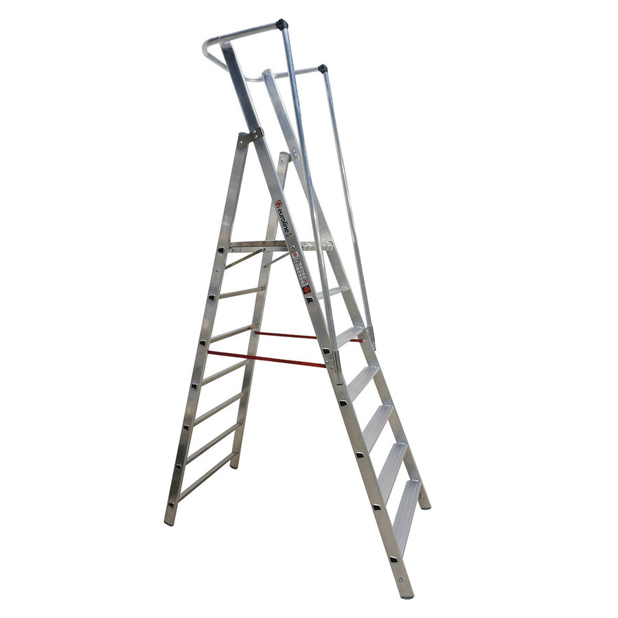 Euroline Leichte Alu–Plattformleiter Nr. 22677 1x7